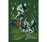 Komar Star Wars Classic Vector Endor - Dimensions : 50 x 70 cm Tableau mural Affiche Impression d'art (sans cadre)