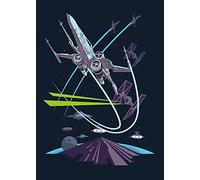 Komar Star Wars Classic Vector X-Wing - Dimensions : 50 x 70 cm - Tableau mural - Impression d'art (sans cadre)