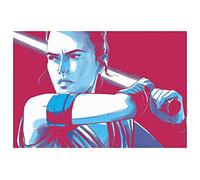 Komar Star Wars Faces Rey - Taille : 70 x 50 cm Image murale (sans cadre)