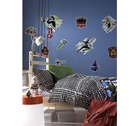 Komar Star Wars Sticker Mural Clone Wars Badges - 100 x 70 cm (Largeur x Hauteur) - 10 pièces - Anakin Skywalker, Obi-Wan Kenobi, Jedi, Deco, décoration Murale, Chambre d'enfant - 14738h