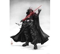 Komar Star Wars Vision Samurai Dark Lord Tableau mural pour chambre d'enfant 30 x 40 cm