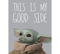 Komar Star Wars WB-SW-003-40 x 50 cm Décoration murale Motif Mandalorian The Child Chocolate Side | Baby Yoda | Taille 40 x 50 cm | Sans cadre | Multicolore