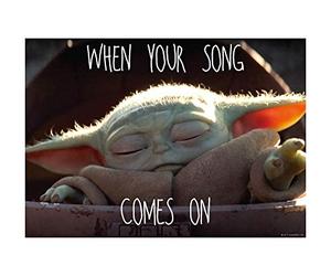 Komar Star Wars WB-SW-009-40x30 Tableau mural Motif musique mandalorique 40 x 30 cm