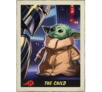 Komar Star Wars WB-SW-014-50x70 Tableau mural Motif Mandalorian The Child Trading Card Décoration Poster Impression d'art Multicolore 50 x 70 cm
