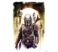 Komar Star Wars WB-SW-016 Tableau mural Mandalorian Impaler Décoration Poster Impression d'art 30 x 40 cm 30 x 40 cm