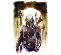 Komar Star Wars WB-SW-016 Tableau mural Motif Mandalorian Impaler Multicolore 40 x 50 cm 40 x 50 cm