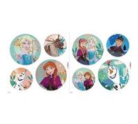 KOMAR Sticker fenêtre La Reine Des Neiges Tous Les Personnages - 30x30 cm Multicolors G