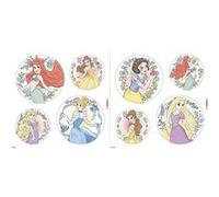 KOMAR Sticker fenêtre Les Princesses Disney - 30x30 cm Multicolors G