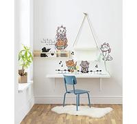 Komar Sticker Mural Disney Aristocats Kittens - 50 x 70 cm (Largeur x Hauteur) - 7 pièces - Marie, Duchesse, Toulouse - Deco, Sticker Mural, décoration Murale, Chambre d'enfant - 14106h