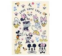 Komar Sticker Mural Disney Love Love - 50 x 70 cm (Largeur x Hauteur) - 40 pièces - Mickey Mouse - Stickers décoratifs, Autocollants muraux, décoration Murale, Chambre d'enfant - 14100h