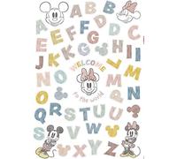 Komar Sticker Mural Disney Mickey Alphabet - 50 x 70 cm (Largeur x Hauteur) - 56 pièces - Stickers décoratifs, Stickers muraux, décoration Murale, Chambre d'enfant - 14110h
