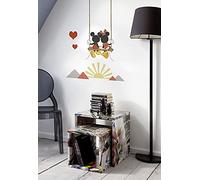 Komar Sticker Mural Disney Mickey Swing - 50 x 70 cm (Largeur x Hauteur) - 7 pièces - Stickers décoratifs, Stickers muraux, décoration Murale, Chambre d'enfant - 14093h