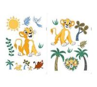 Disney Lot de 2 stickers muraux pour chambre d'enfant Motif Lion King Faraway Oasis 50 x 70 cm