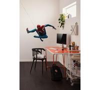 Komar Sticker mural Marvel Spider-Man Epic Swinging - Dimensions : 70 x 100 cm - Pour chambre d'enfant - Bleu et rouge
