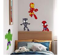 Komar Sticker mural Spidey and His Amazing Friends Power Group 50 x 70 cm Marvel Coloré Pour chambre d'enfant
