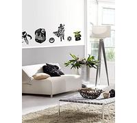 Komar Sticker Mural Star Wars Mandala Legend - 50 x 70 cm (Largeur x Hauteur) - 6 pièces - Mandala - Baby Yoda - Deco, Sticker Mural, décoration Murale, Chambre d'enfant - 14068h