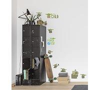 Komar Sticker mural Star Wars Mandalorian Founding Grogu - 50 x 70 cm (largeur x hauteur) - 10 pièces - Baby Yoda - Déco - Sticker mural - Décoration murale - Chambre d'enfant - 14069h