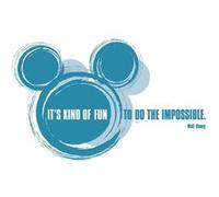 KOMAR Stickers Décoration Murale -It's kind of fun- Disney Bleu G