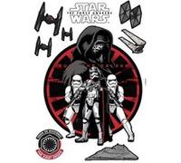 KOMAR Stickers Décoration Murale Star Wars Organisation du Premier Ordre Noir G
