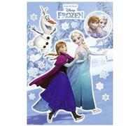 KOMAR Stickers géant La Reine des Neiges Disney Anna et Elsa 50 x 70 cm Multicolors G