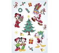 Komar Lot de 17 autocollants décoratifs Mickey Christmas Presents 50 x 70 cm