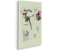 KOMAR Tableau intissé Peter Pan - Let´s Fly Multicolors G