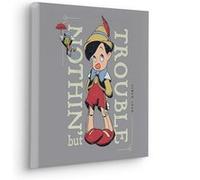 KOMAR Tableau intissé Pinocchio Timide Multicolors G