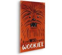 Komar Komar Tableau sur châssis - La Guerre des Étoiles Don't Upset Wookiee - Dimensions : 40 x 60 cm - Image murale pour chambre d'enfant