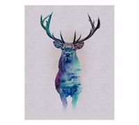 Komar Tableau Mural | Animals Forest Cerf | Affiche, Image, Salon, Chambre à Coucher, décoration, Impression d'art | sans Cadre | P084C-40x50 | Taille: 40x50cm (Largeur x Hauteur), Multicolore