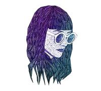 Komar Tableau Mural avec Grille Violette - Poster Mural - pour Salon, Chambre à Coucher - sans Cadre - Disponible en 3 Tailles - Blanc, Rose, Noir - 30 x 40 cm