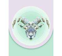 Komar Tableau Mural Capricorne - Impression d'art sans Cadre - P090-40 x 50 cm - Dimensions : 40 x 50 cm (l x H)