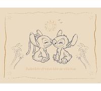 Komar Tableau mural Disney Lilo and Stitch Your Day in the Sun - Dimensions : 30 x 40 cm - Poster pour chambre d'enfant - Décoration - Roulé sans cadre