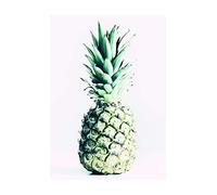 Komar Tableau Mural en Forme d'ananas sans Cadre, Rosa, Grün, Bunt, P076-30x40