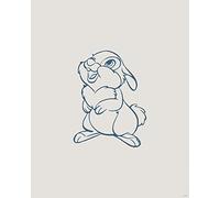 Komar Tableau mural - Hey Thumper - Dimensions : 40 x 50 cm - Décoration murale - Salon - Chambre - Disney
