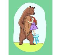 Komar Tableau Mural Lili et Ours Poster Photo Salon Chambre Décoration Art Print sans Cadre P102-40 x 50 cm Dimensions 40 x 50 cm (Largeur x Hauteur)