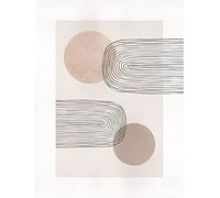 Komar Tableau mural Line Art Rainbow - Dimensions : 30 x 40 cm