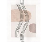 Komar Tableau mural Line Art Waves - Dimensions : 40 x 50 cm