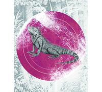 Komar Tableau Mural Motif Cercle d'iguane - Impression d'art sans Cadre - P077C-40 x 50 cm - Dimensions : 40 x 50 cm (l x H)