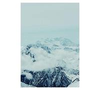 Komar Tableau Mural - Motif Montagnes et Nuages - Impression d'art sans Cadre - P126A-50 x 70 cm - Dimensions : 50 x 70 cm (l x H)