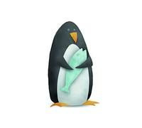 Komar Tableau Mural Motif Pingouin Animal Mignon, Poster Photo pour Chambre d'enfant, Salon, Chambre à Coucher, décoration d'art sans Cadre P111C-30 x 40 cm, Dimensions 30 x 40 cm (Largeur x Hauteur)