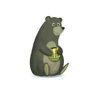 Komar Tableau Mural | Ours Mignon | Poster Image Salon Chambre Décoration Art Print | sans Cadre | P11J-40x50 | Dimensions : 40 x 50 cm (Largeur x Hauteur)