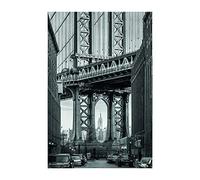 Komar Tableau mural, papier, noir/blanc/gris, 50 x 70 cm