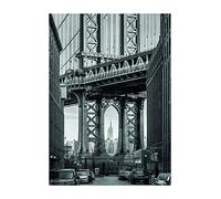 Komar Tableau mural | Pont de Brooklyn | Poster Photo Décoration Salon Chambre à coucher Art Print | Sans cadre | P123-30x40 | Dimensions : 30 x 40 cm (largeur x hauteur)