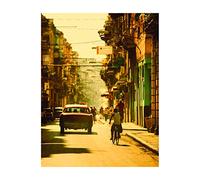 Komar Tableau mural | Rues Cuba | Poster Image pour salon, chambre à coucher Décoration Art Print | Sans cadre | P122A-40x50 | Dimensions : 40 x 50 cm (largeur x hauteur)