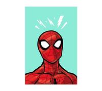Komar Tableau mural - Spider-Man Danger Ahead - Taille 50 x 70 cm - Sans cadre - Poster - Impression d'art, chambre d'enfant, décoration murale