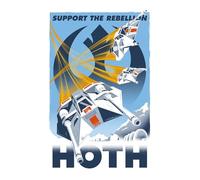 Komar Tableau mural - Star Wars Hoth Temporary Headquarter - Dimensions : 30 x 40 cm - Sans cadre - Poster - Impression d'art - Chambre d'enfant - Décoration murale