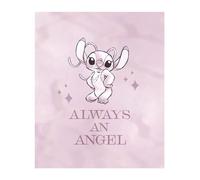 Komar Tableau mural Stitch Always an Angel - Dimensions : 50 x 70 cm - Disney - Impression d'art - Poster pour chambre d'enfant