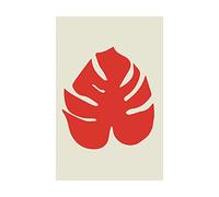 Komar Tableau mural - Winter Tropics Black Panther Monstera - Dimensions : 50 x 70 cm - Affiche murale décorative pour salon, chambre à coucher - Marvel