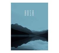 Komar Tableau Mural Word Lake Hush Steel - Impression d'art sans Cadre - P088A-40 x 50 cm (l x H)