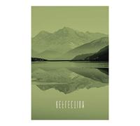 Komar Tableau Mural Word Lake Reflection Sand Poster Image Salon Chambre Décoration Art Print sans Cadre P086B-50x70 Dimensions 50 x 70 cm (Largeur x Hauteur)